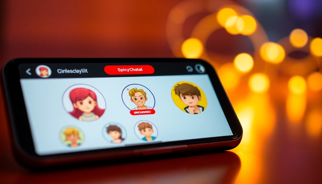 Engaging spicychatai conversation with realistic AI characters on a smartphone for immersive roleplay experience