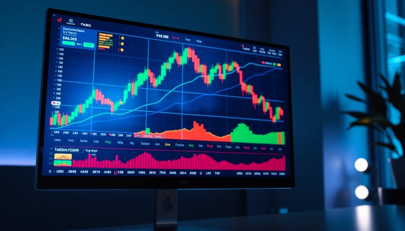 Trading view platform showcasing detailed financial charts for traders and investors' analysis.